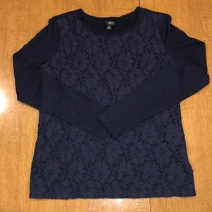 Talbots long Sleeve lace shirt